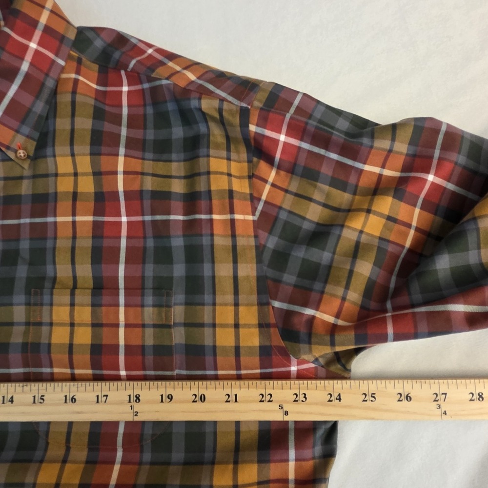 Lot Of 2 Brooks Brothers Shirt Men Multicolor Plaid Long Sleeve Non Iron Large - Picture 6 of 13